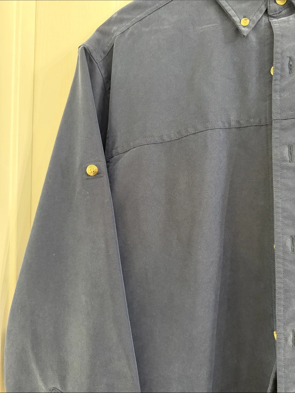 The North Face Men's Navy Blue Button-Up Shirt